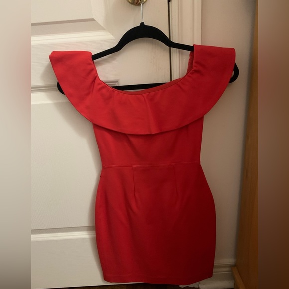Babaton Aritzia Red Emry Mini Dress - Picture 3 of 7
